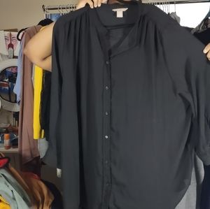 Black long sleeve blouse